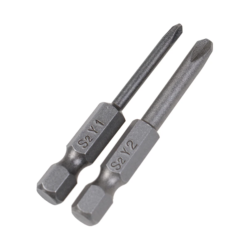 

2Pcs 50mm Magnetic 1/4'' Hex Shank Y Tip Head Screwdriver Bits Set