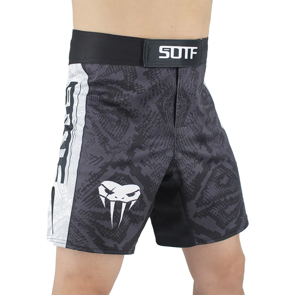 SOTF Snake Scale Fitness Breathable Sports Ferocious MMA boxing shorts Tiger Muay Thai mma shorts fight kickboxing boxing