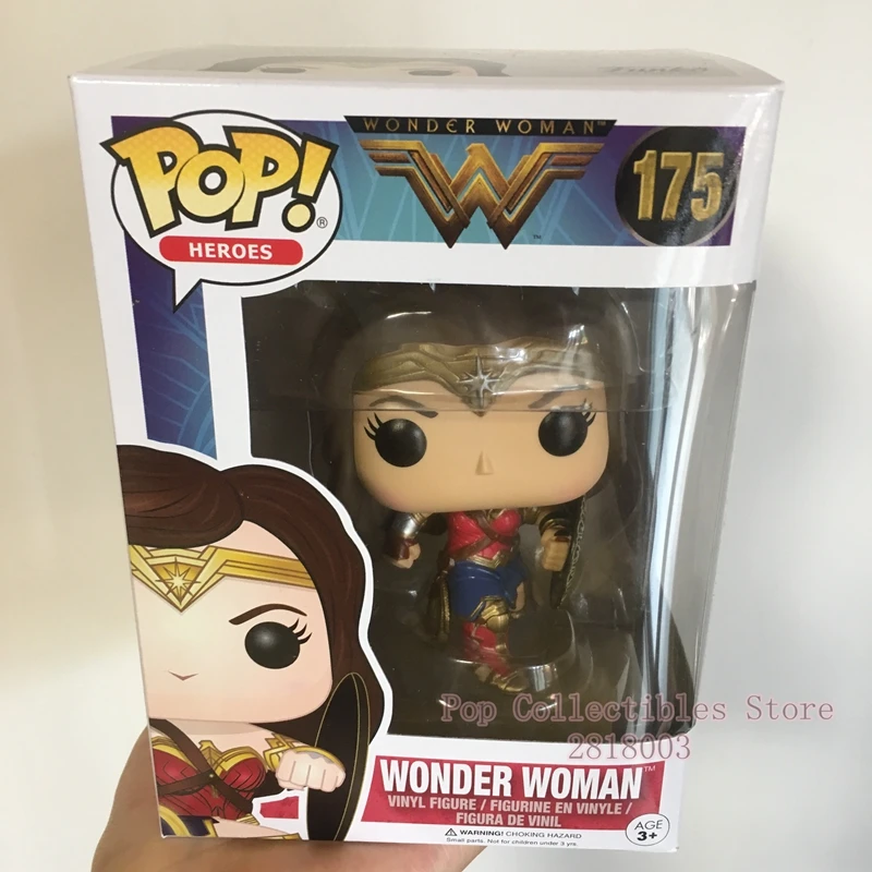 Эксклюзивная виниловая экшн фигурка Funko pop с официальными героями чудо женщины на
