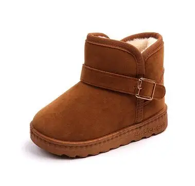 

New winter 2018 snow boots for children Warm Snow Boots Shoes Plush Thicker Sole Boys Girls Snow Boots Shoes