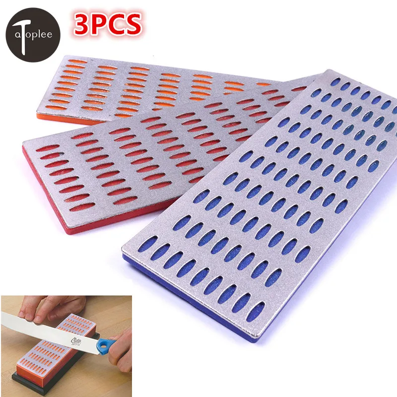 3pcs 400 300 150 Grit Sharpening Hone Set Stone Industrial Diamond