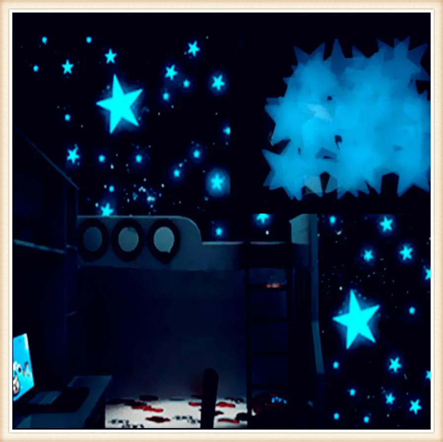 car 100pcs Bedroom Glow Stars Wall Stickers luminous for BMW X7 X1 M760Li 740Le iX3 i3s i3 635d 120d 120i Beat Avalanche 34 | Автомобили и