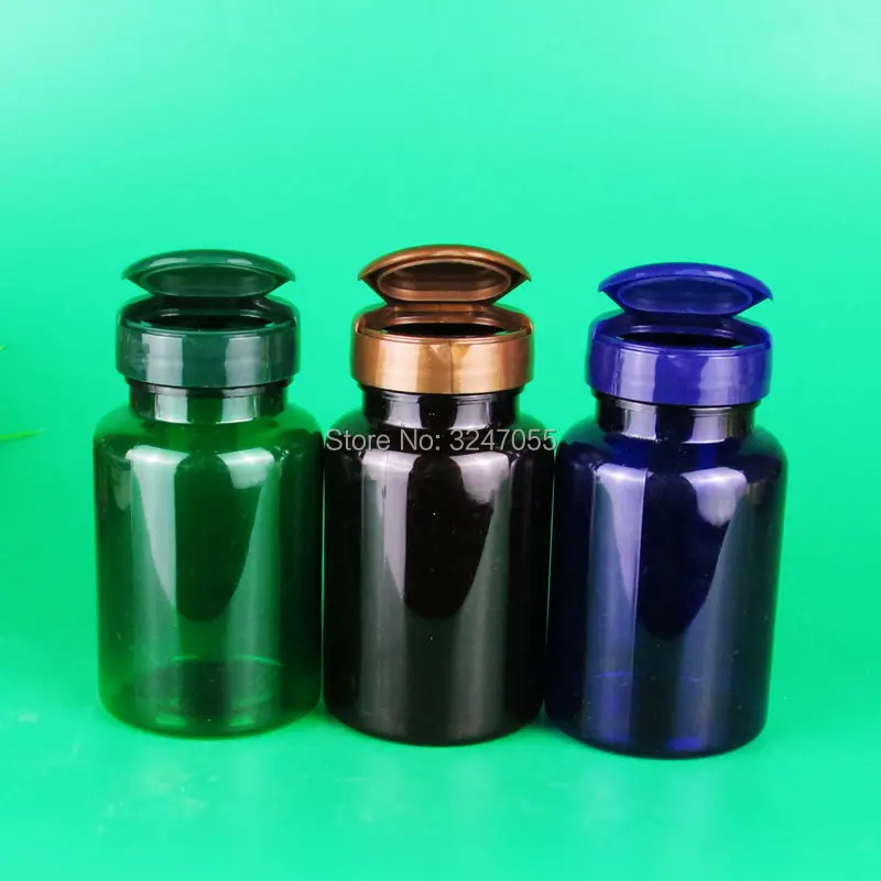 120 мл зеленый/синий/коричневый пластиковый портативный лекарственные таблетки посылка, 120cc удобные пустые таблетки/капсулы Многоразового Использования Бутылки