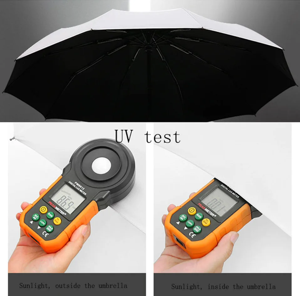 New Automatic Three-Folding Automatic Umbrella Sun Rain Women Male Auto Luxury Windproof Travel Umbrellas For Men Black (18)