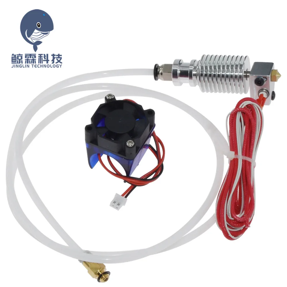 

J-head Hotend Wade Hot End Extruder V5 Remote 3D Printers Parts 1.75mm 3.0mm Filament Direct Short 0.4mm Nozzle Fan Part 12V40W
