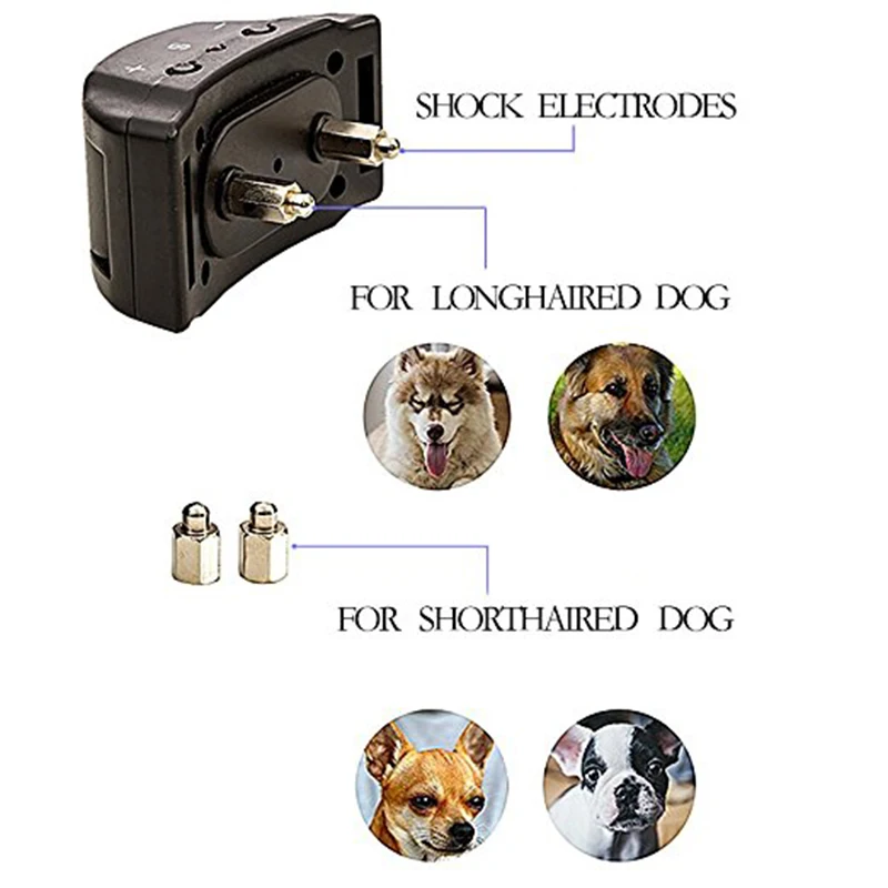 Электрический Анти-лай анти-лай дистанционный Электрический шок Вибрационный пульт для домашних собак тренировочный ошейник для домашних животных автоматический Регулируемый поезд