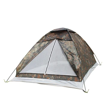 

200*140*110cm Outdoor Portable Single Layer carpas camping Tent Camouflage for 2 Person Waterproof Beach barraca Tents