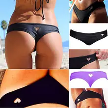 Женское горячее сексуальное бикини Бразильяно T-с открытой спиной стринги бикини сердце сексуальное черное дно купальники