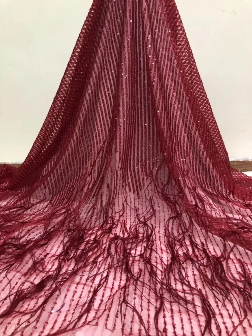 

dobby feather emboridery french lace ZH-9102 for wedding dress/evening dress/fashion show