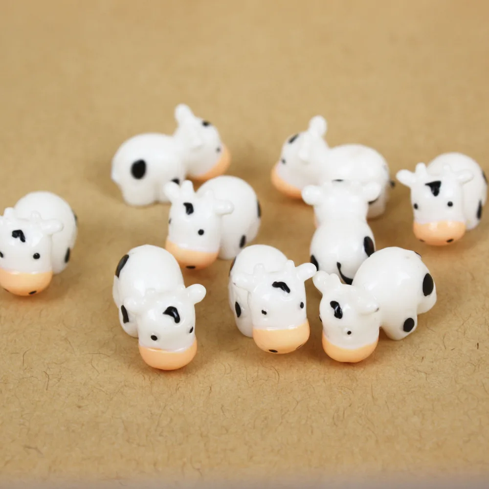 Kawaii DIY искусственный мини сад миниатюрная смола животное корова скрапбукинг