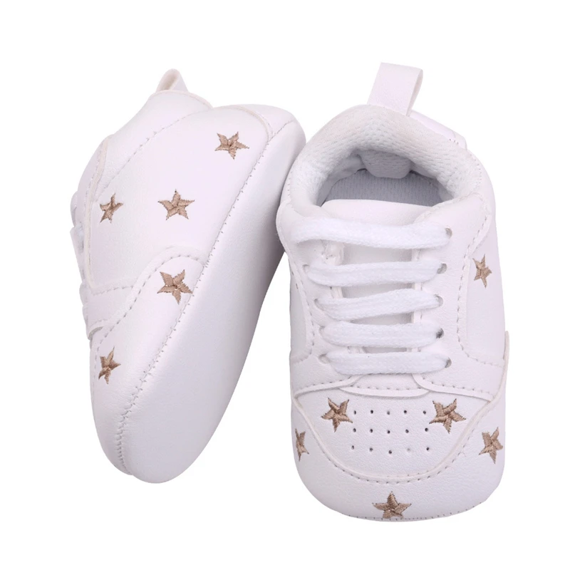 Sapatos de Bebê Acima do Plutônio Pares Pacote Recém-nascidos Meninos Meninas Coração Estrela Padrão Primeiros Caminhantes Crianças Rendas Tênis 0-18 Meses 2 - 12 crianças rendas acima do plutônio tênis 0-18 meses