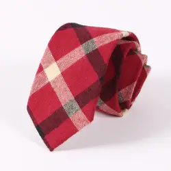 3 цвета модные 6,5 см Ширина Хлопок Полосатый плед NecktiesTie для Для мужчин Жених Галстуки вечерние Бизнес аксессуары галстук CT021
