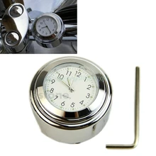 7/8″ 1″ Universal Motorcycle Motorbike Bike Handlebar Bar Mount Clock Waterproof#T518#