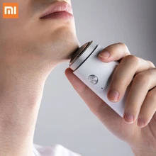 Xiaomi, белая электробритва, мини, портативная, для сухого и влажного двойного бритья, для глубокого очищения тела, триммер для мужчин, беспроводная электробритва