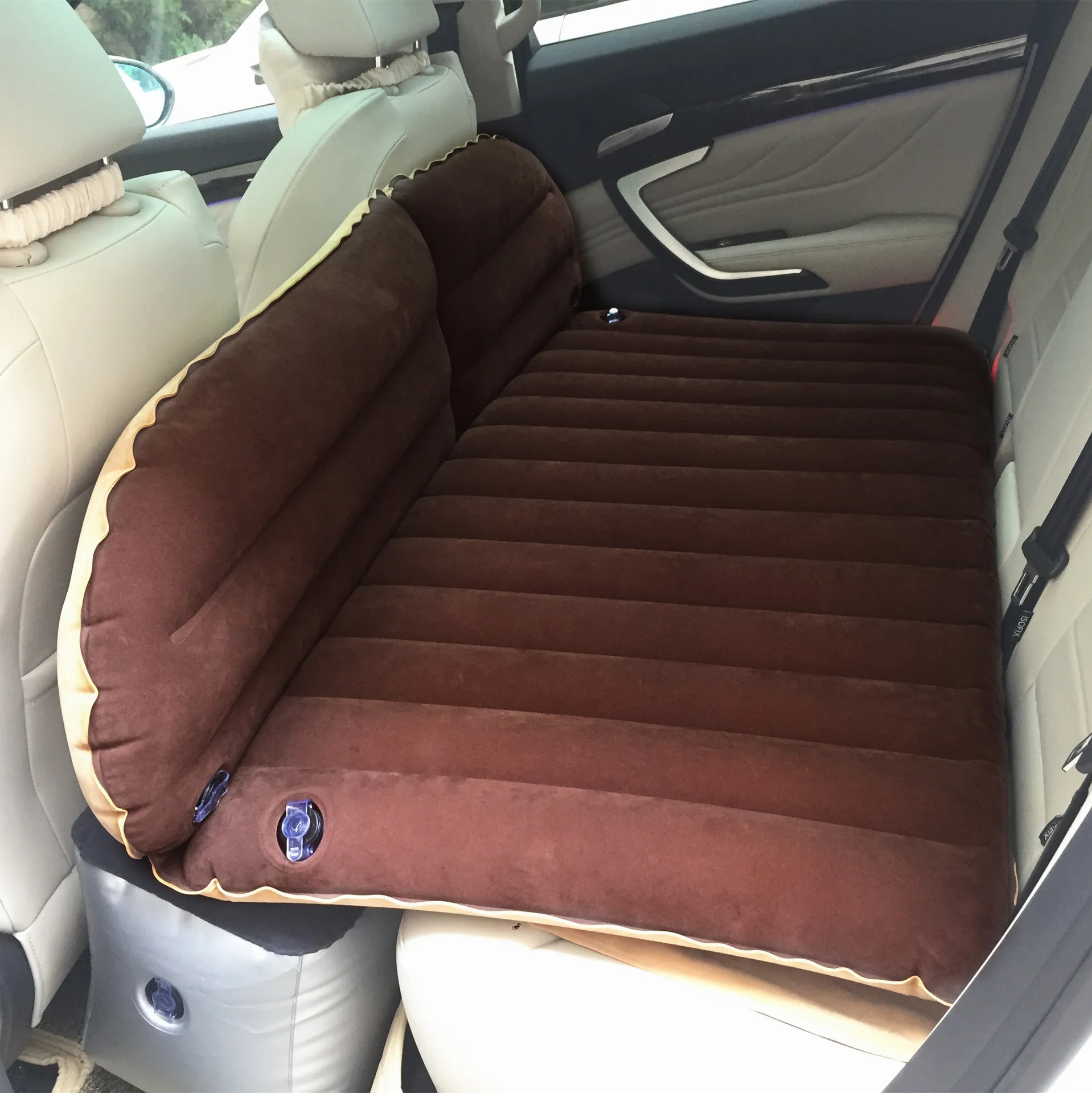 SUV Trunk Inflatable Car Mattress Flocking Portable Padded Inflatable Cushion Sexy Car Travel Bed Child Lover Mattress