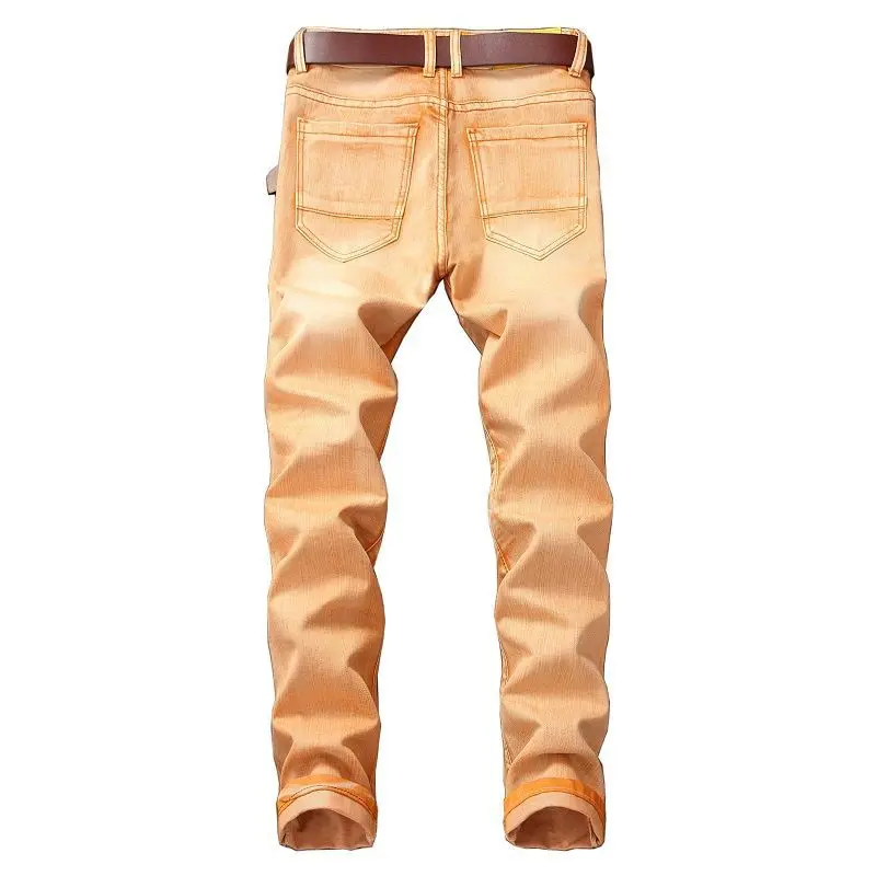 Black Friday Fashion Europeans Style Men Patchworks Slim Denim Pant Motor Biker Designed Classic Man Casual Club Street Personal Jeans