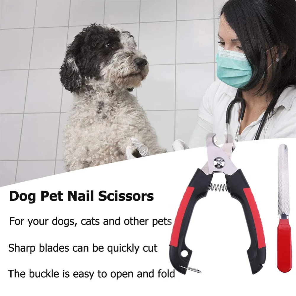 Pet Nail Clipper Pet Cat Dog Nail Clipper Cutter With Sickle Stainless Steel Grooming Scissors Clippers for Animals Pet Claws Dog Supplies