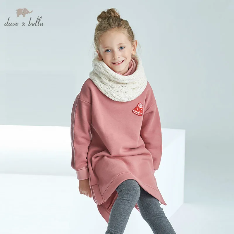 DBK8328 Dave Bella Осень/Зима Дети обувь для девочек платья женщин платье лолиты для девочек Дети с длинным рукавом высокое качество платье