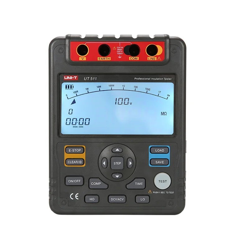 UNI T UT511 цифровые измерители сопротивления изоляции Megohmmeter низкий Ом Омметр