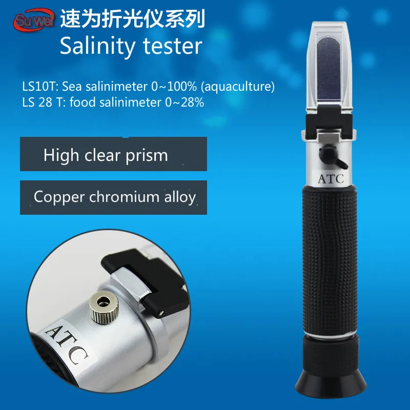 Sea salinity, hydrometer, food salinity meter, salinity table.in PH