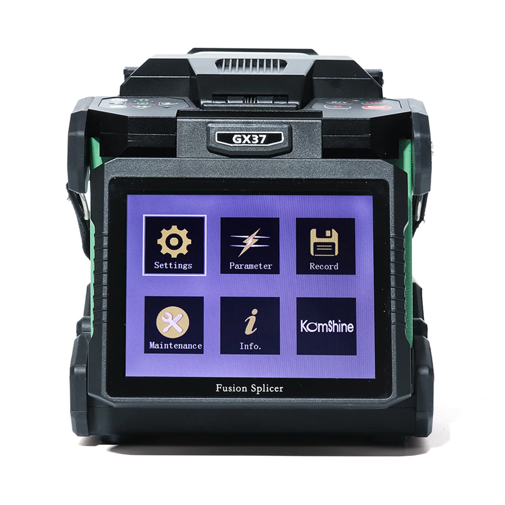 

9 Seconds Splicing time Fusion Splicer Single Optical Fiber Fusion Splicer KOMSHINE GX37 Fiber Machine Kit with Cleaver