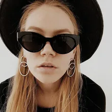 Милые сексуальные ретро солнцезащитные очки кошачий глаз женские маленькие черные белые треугольные винтажные недорогие солнцезащитные очки красные женские uv400