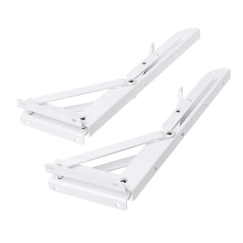 

2Pcs Triangular Folding Bracket Metal Release Catch Support Bench Table Folding Shelf Bracket Home