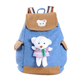

100pcs/lot Cartoon Kid School Backpack For Child School Bag For Geenage Girl Student School Boy Bear Gifts Backpack