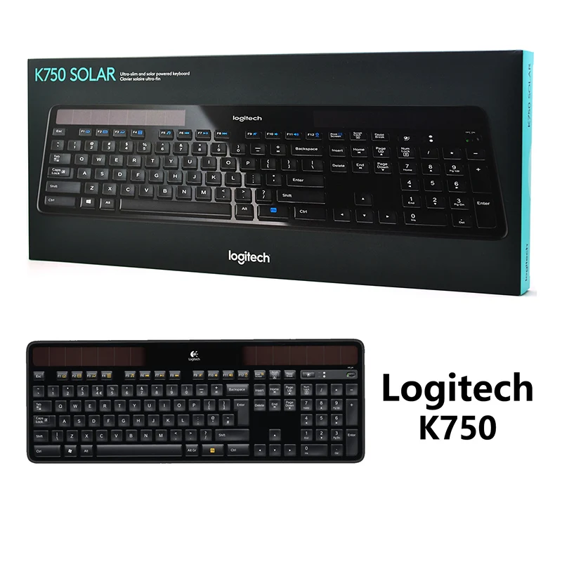 Новая Подлинная Bluetooth беспроводная клавиатура logitech K750