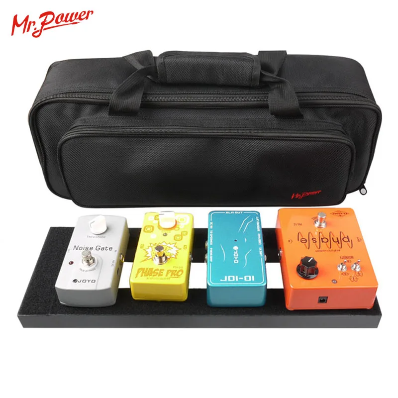 تأثير الغيتار دواسة مجلس الإعداد 40X13 CM DIY الغيتار Pedalboard مع ماجيك الشريط الموسيقية أداة التبعي للبيع 120 B