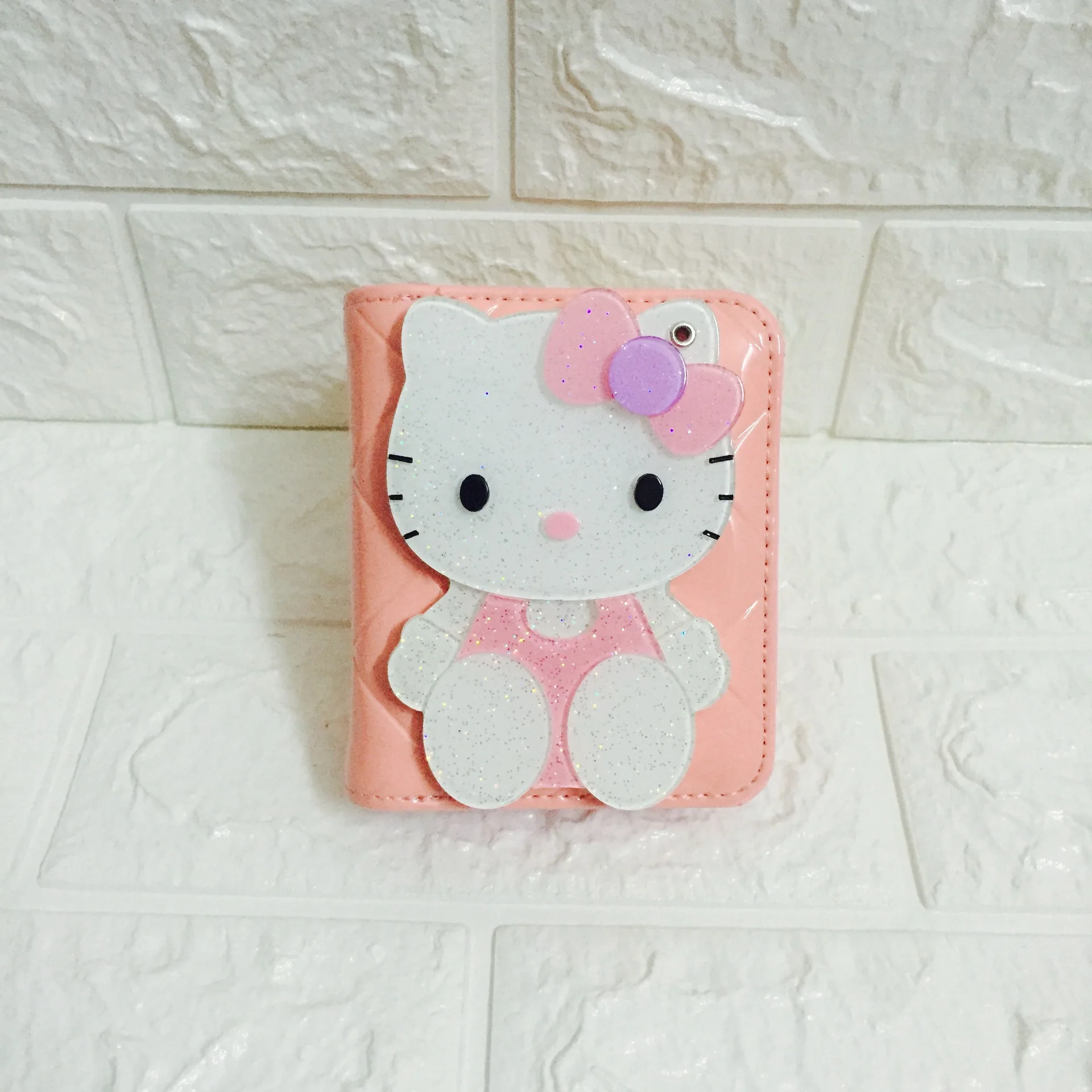 Доллар цена карман hello kitty кошельки короткие маленькие милые женские кожаные бумажники, Женский кошелек Carteira Feminina 45