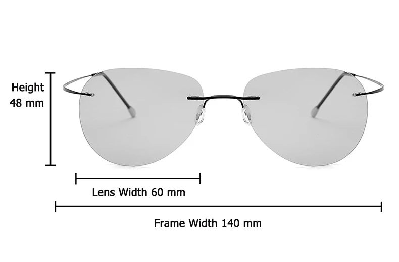 JackJad мужские ультралегкие титановые поляризованные изменяющие цвет линзы солнцезащитные очки авиаторы без оправы стильный фирменный дизайн солнцезащитные очки Oculos De Sol