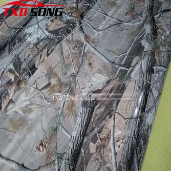 

Good Camo Vinyl Graphics Sheet Camouflage Vehicle Wrap Real Leaf Tree Camouflage Vinyl Tree Leaf Film 1.52x5m to 30m for choice