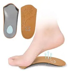 3/4 длина кожаная стелька плоские ортопедические стельки для женщин мужчин половина обуви Pad ортопедические Уход для ног: стельки Лидер
