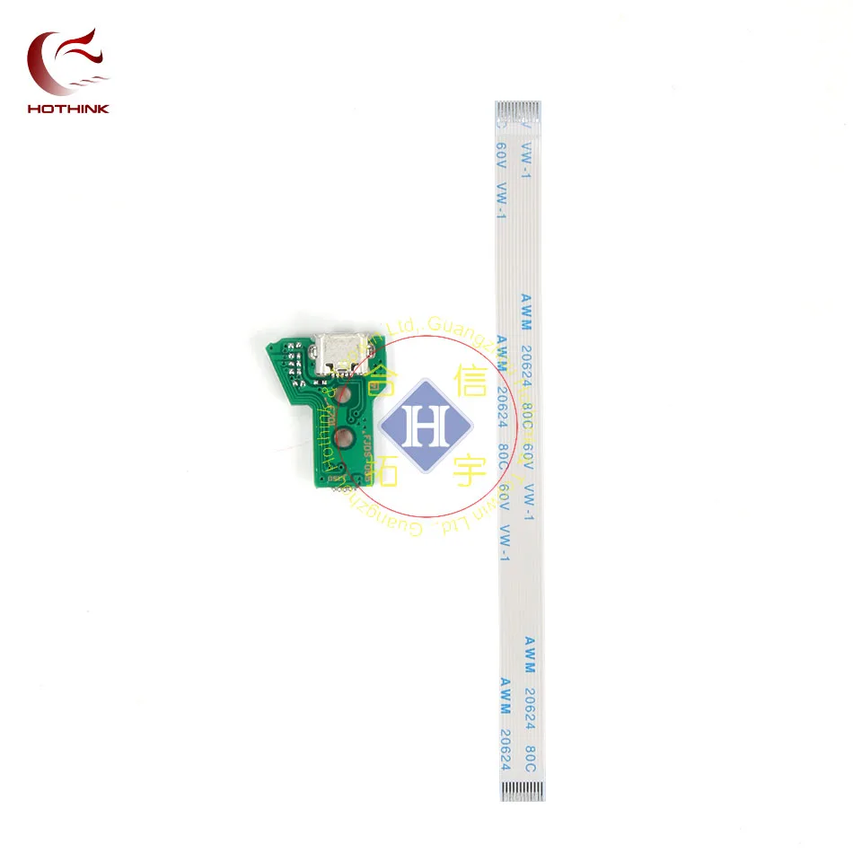 HOTHINK 20 шт./лот JDS 055 USB плата порта для зарядки с 12 контактным гибким кабелем PS4