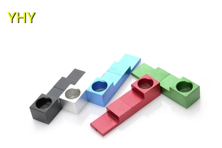 13Portable Metal Cigarette Tobacco Smoking Pipe Super Magnetic Pipe Tink Sky Mini Type Foldable Metal Magnet Folding Pipes