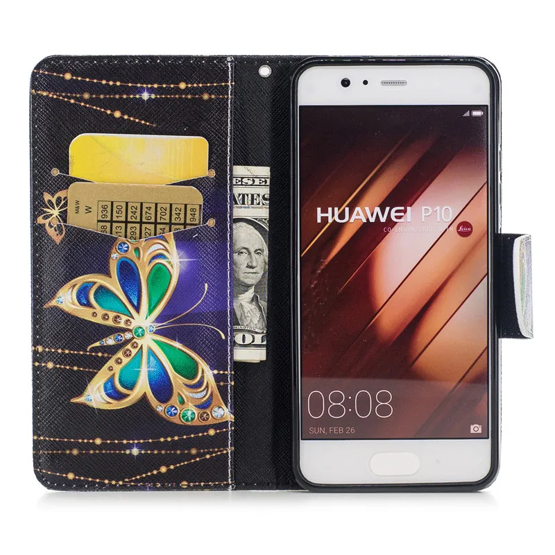 Wekays для Huawei Ascend P8 Lite милый мультфильм бабочка кожа Fundas случае СПС Coque Huawei P9 Lite P10 Lite крышка Чехол