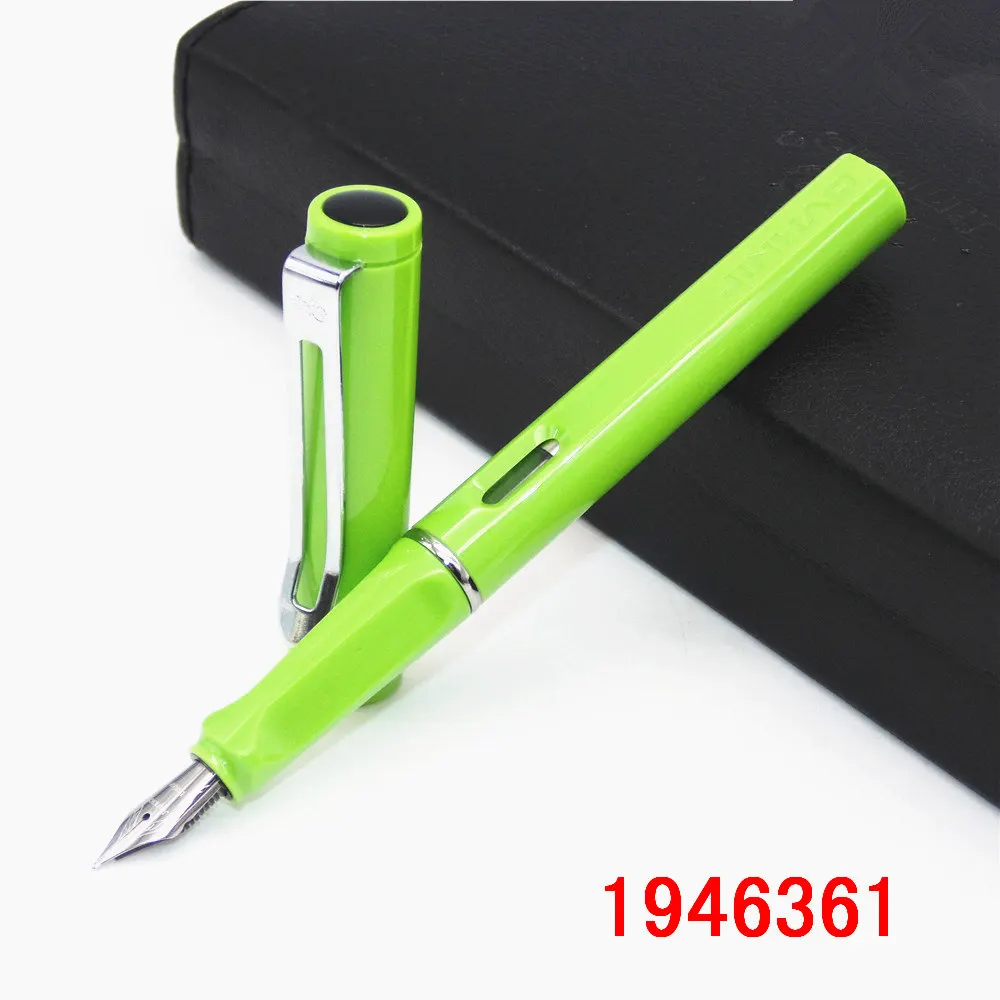 JINHAO 599, все цвета, Студенческая Мода, средний и тонкий перьевая ручка, лучший подарок для подарка, школьные офисные принадлежности - Цвет: Green