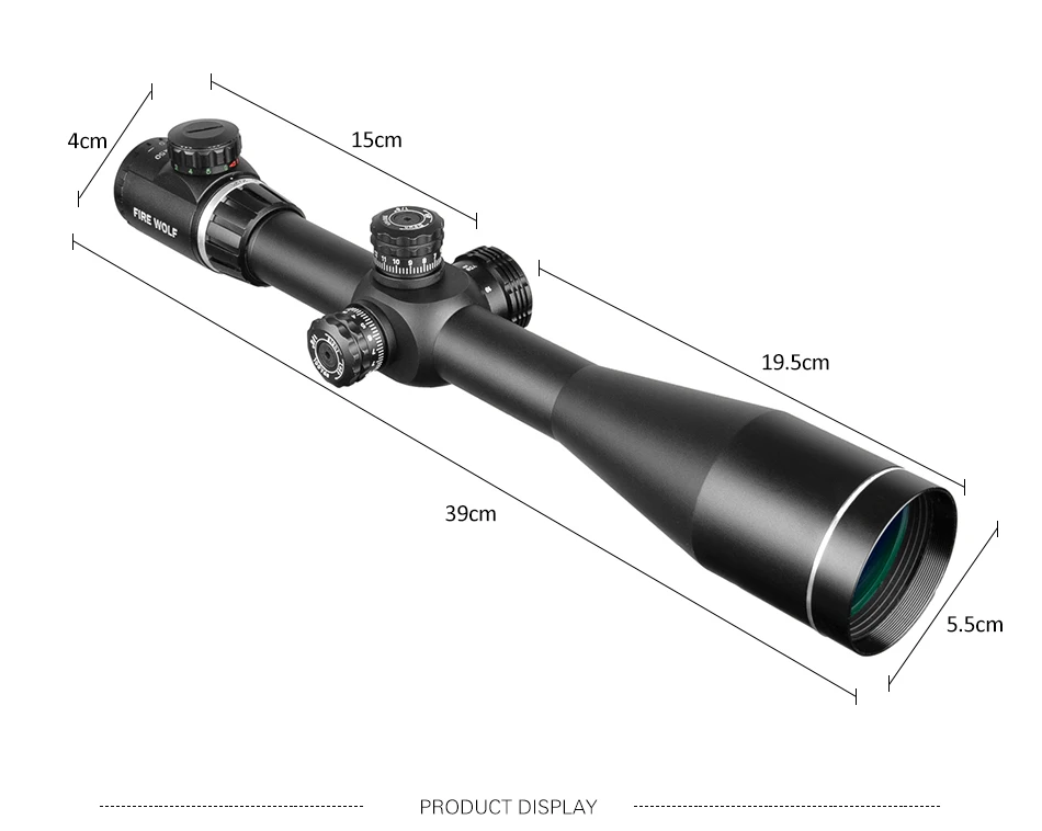 Fire Wolf 6-24X50 прицел Регулируемый Красный Зеленый Крест охотничий прицел стекло Сетка башенки замок сброс тактический Оптический