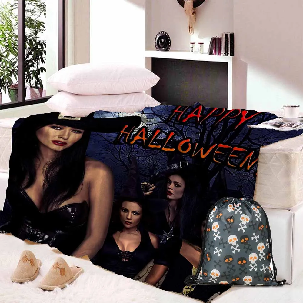 

Custom DIY Print Super soft thick blanket Multifunctional 3D Beauty Fashion150x200cm Fleece Throw Blanket gift Halloween