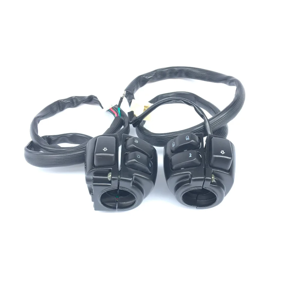 Motorcycle Black Switch Control 1" Handlebar Wire Harness 96 12 for