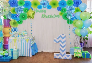 

Balloons Happy Birthday Photo Background Baby Children Vinyl Backdrops For Photographic Studio Props Custom Backdrop