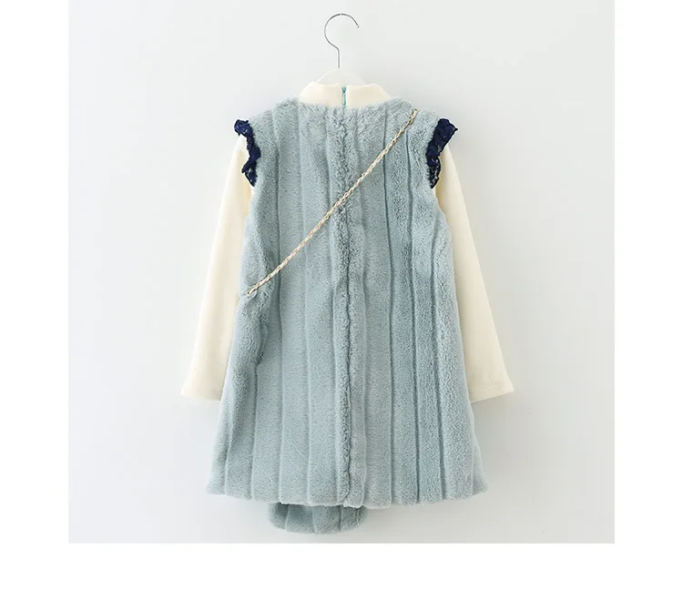 fleece little girls dress winter autumn 2017 kids princess dress children dress teenage girls  (5)