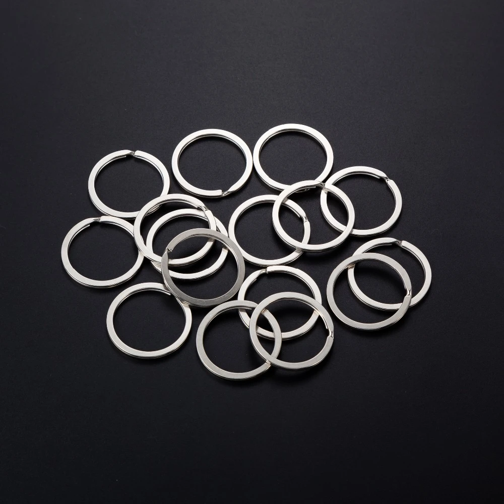 zone lassen Daarbij 20 stks/partij Groothandel Rvs Sleutelring 25mm 30mm 32mm 35mm Zilver  Platte Split Ring voor DIY Sleutelhanger Maken leverancier|Jewelry Findings  & Components| - AliExpress