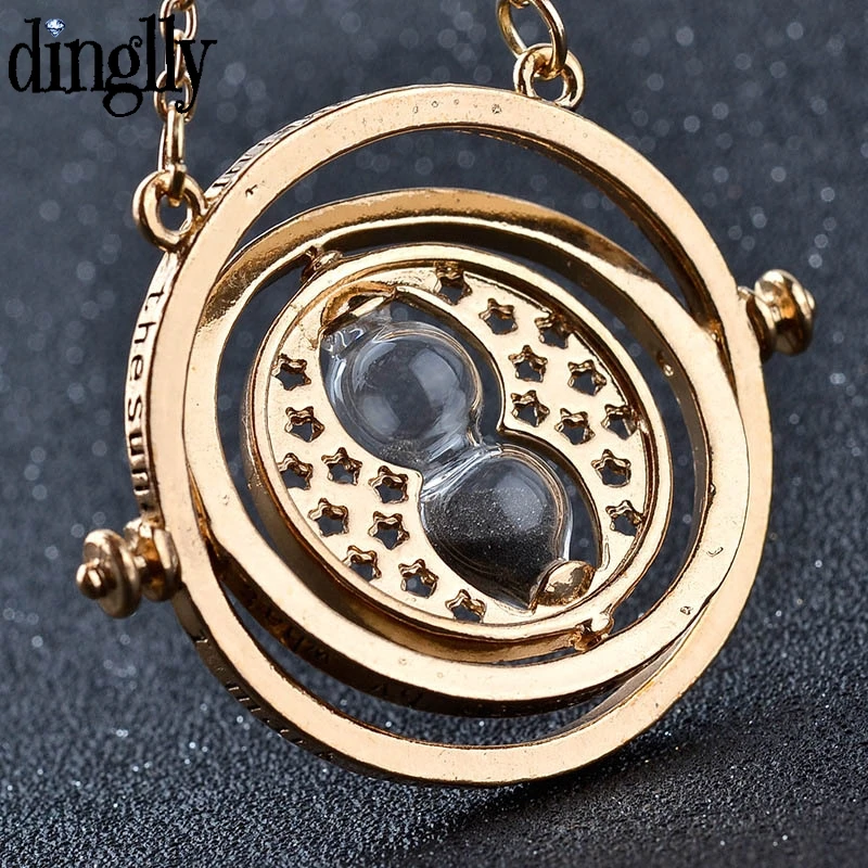 

DINGLLY Collar Harri Pot Time Turner Pendant Charm Necklace For Women Lady Creative Sweater Chain Brand Necklaces Gift