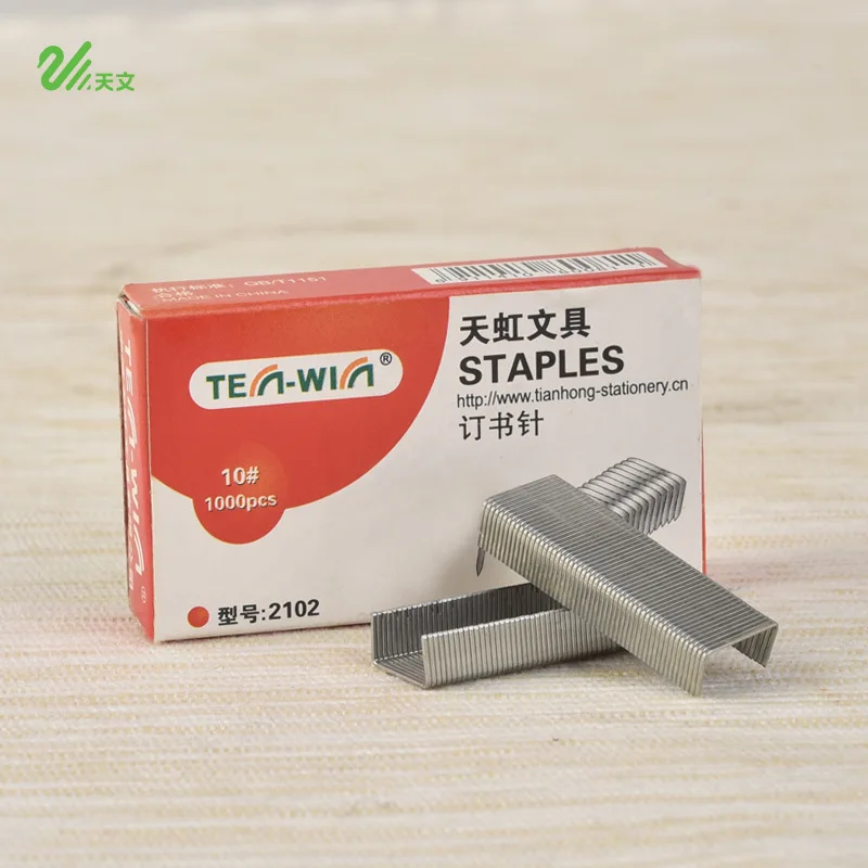 1000 pcs 10 Silver Staples For Paper Stapler Kids Student Gift Office