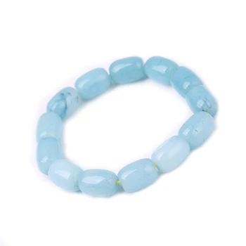 

16 Style Original Couples Natural Stone Bracelets For Women Men Pink Bracelete Bangles Round Stone Yoga Beads Bracelets Charms