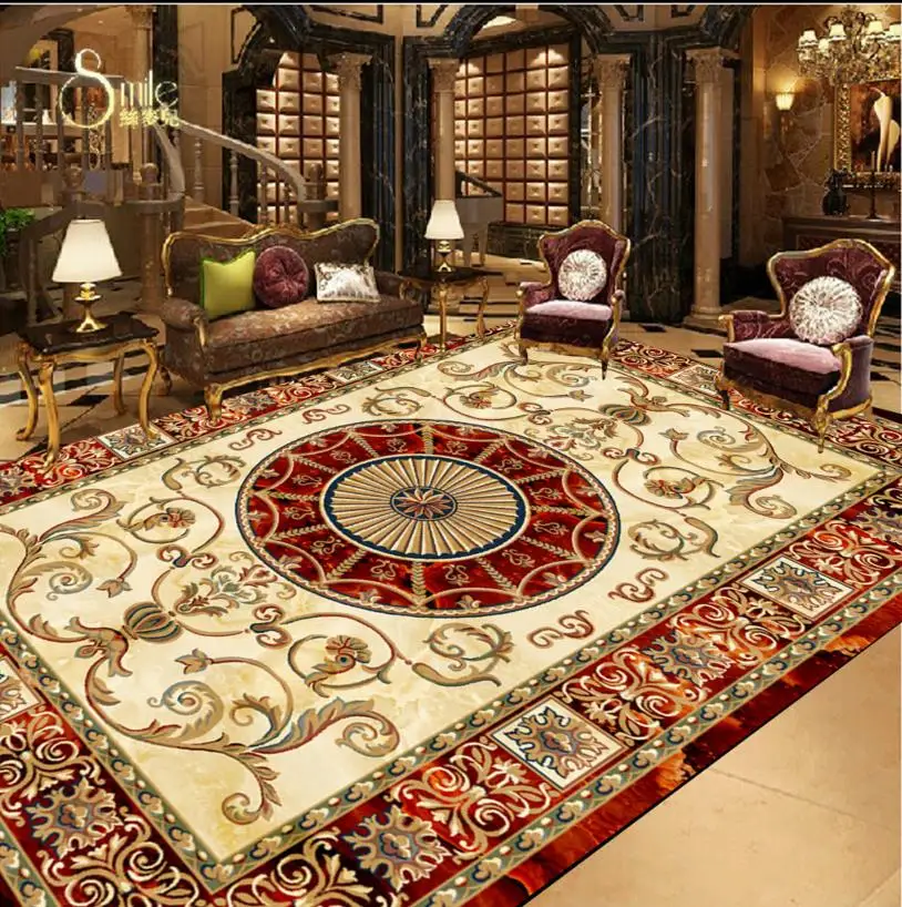 3d Flooring Wall Paper Luxury Pattern Wallpaper For Floor 3d
