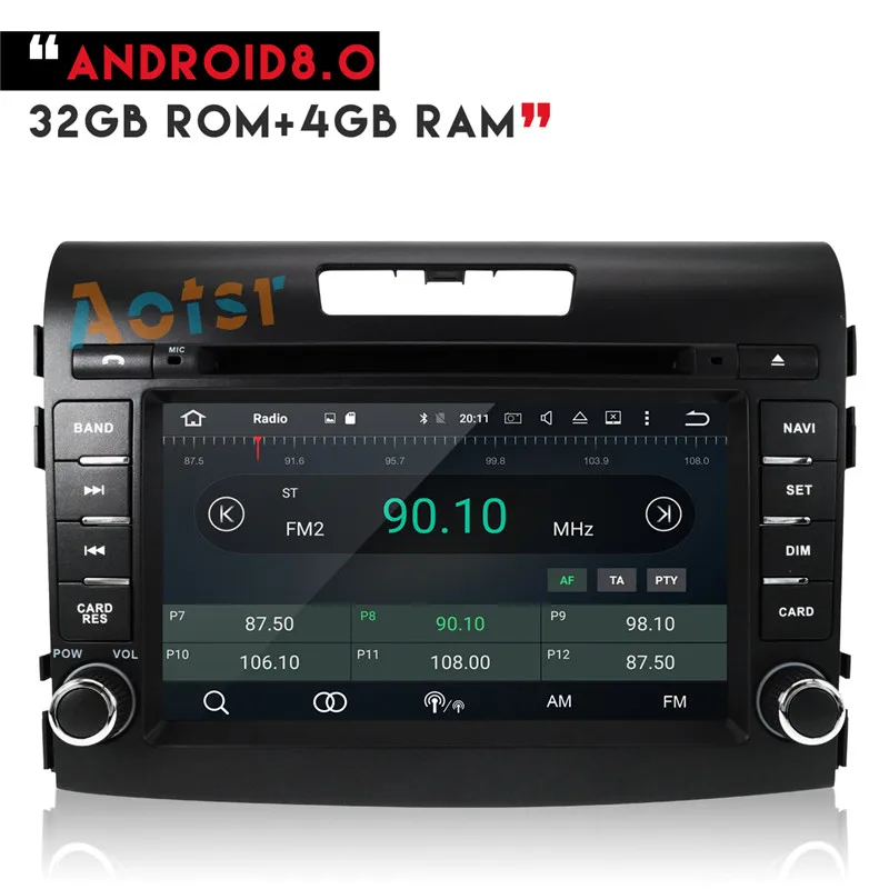 Excellent 2 din Car Radio dvd GPS Android 8.0 For Honda CRV 2012 2012 2014 2015 2016 CR-V Car Radio GPS Navigation PX5 4Gb+32G Octa-Core 6