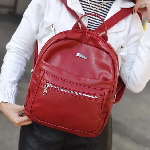 

2017 Fashion Women Backpack High Quality Youth Leather Backpacks for Teenage Girls Female School Shoulder Bag Bagpack mochila